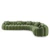 Minimore Modern Style 144" W Winnie L Shape 6S Sofa Green - 4 of 4