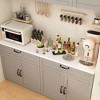 FUFU&GAGA Split Pantry Cabinet 2-Drawer Combo Kitchen Cabinet - 2 of 4