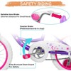 hykolity 14 inch Girls Bike Princess Bicycle for Age 3-5 Years Old Rider Height 36-47 inch includes Training Wheel Basket Doll Seat Violet Purple - 3 of 4