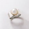 Ross-Simons 9.5-10mm Cultured Pearl Ring in Sterling Silver With 14kt Gold - 4 of 4