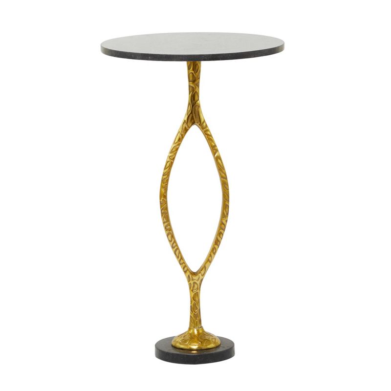 Large Transitional Metal and Marble Accent Table Gold - Olivia &#38; May, 4 of 6