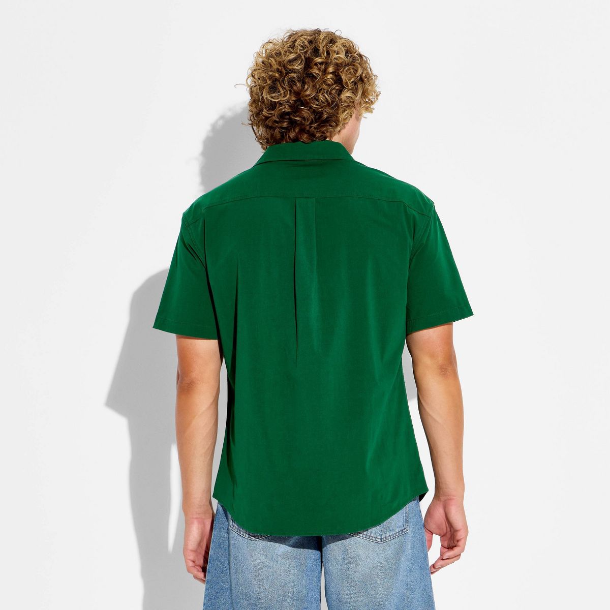 Men's Game Day Full Button Solid Camp Shirt - Goodfellow & Co™ - thumbnail 9