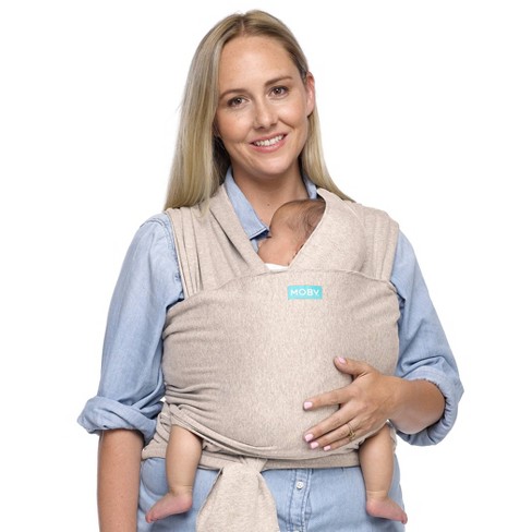 Moby Wrap Bump & Beyond T-Shirt Wrap Baby Carrier, Black 