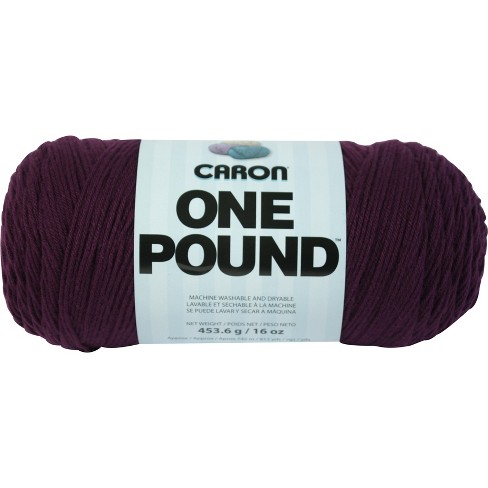 Caron One Pound Solids Yarn - (4) Medium Worsted Gauge 100% Acrylic - 6 oz - Off White - for Crochet Knitting & Crafting