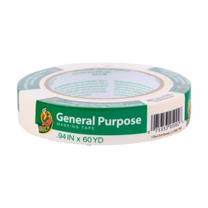 Duck 0.94 in. W X 60 yd L Beige Regular Strength Masking Tape 1 pk (Case of 20) - 1 of 1