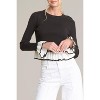 Women's bell sleeve color block sweater - In The Beginning - 3 of 4