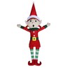 36" Pre-Lit Tangled Elf in Red Dress Outdoor Decorative Holiday Mannequin - Haute Décor - 2 of 2