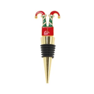Unique Bargains Bottle Stopper Zinc Alloy TPR Red Green Black Gold Tone 3.94"x1.38"x0.79" 1Pc - 1 of 3