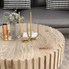 Vynxaria Modern minimalist circular coffee table 31.4'' with natural wood texture, stable and durable, enhancing spatial aesthetics - 3 of 4