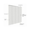 86"x96" Chicology Room Darkening Panel Track 1% Solar Blind White - 3 of 4