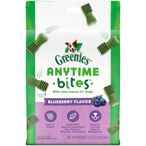 Greenies Anytime Bites Blueberry Flavor Dog Treats - 1 of 4