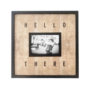 VIP Wood 15.75 in. Brown Vintage Hello There Photo Frame - 1 of 2
