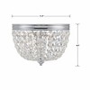 Crystorama Lighting Nola 2 - Light Flush Mount in  Polished Chrome - 3 of 3