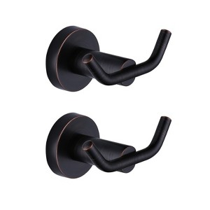 WOWOW Double Robe Hook 304 Stainless Steel in Brushed Nickel - 1 of 4