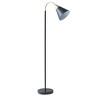 60" Arc Floor Lamp,Arched Shaped Floor Lamp With Two Tone Finished Of Matte Black And Gold,Arched Metal Floor Lamp with Chimney Shade-The Pop Home - 4 of 4
