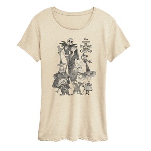 Women's - Disney - Nightmare Group Short Sleeve Graphic T-Shirt - 1 of 4