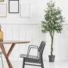 Artificial Olive Tree, Faux Silk Plant Faux Olive Tree with Pot for Office House Living Room Home Decor Housewarming Gift - 3 of 4