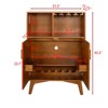 BEAFUP 31.5" Liquor Cabinet with Wine Holder & Wine Rack & Adjustable Shelf,Wine Cabinet,Kitchen Coffee Cabinet,Sideboard Buffet Cabinet with storage - 3 of 4