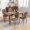 PU Leather French Tufted Armless Dining Chairs Set of 2 with Nailhead Trim and Wood Frame for Dining Room-Baofuwish - 3 of 4