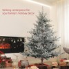 Gulches Nordic Style Artificial Christmas Tree - 6ft, 795 Snow Flocked Tips, Hinged, Foldable Metal Stand, Easy Assembly - 3 of 4