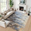 Washable Runner Rug  Entryway Runner Rug Non Slip Low Pile Hallway Runners Indoor Soft  Abstract Throw Rugs for Entrance  Bedroom - 2 of 4