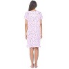 Casual Nights Women's Super Soft Yummy Nightshirt, Short Sleeve Nightgown, Night Dress with Fun Prints & Patterns - 4 of 4