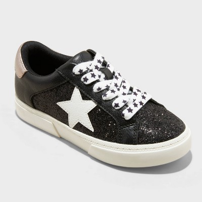 Kids' Kaitlyn Court Sneakers - Art Class™ Black 4 : Target