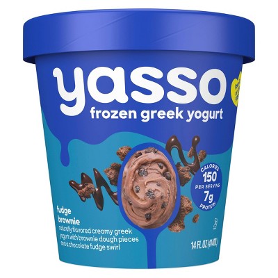 Yasso Greek Chocolate Fudge Brownie Frozen Yogurt Bar - 14 fl oz