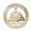 Slickblue Celtic Metal Wall Art – 12" Round Hanging Decor in 8 Irish Designs & 4 Finish Options for Home - 3 of 4