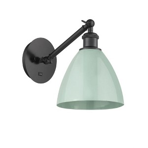 Plymouth Dome - 1 Light Wall Sconce In Industrial Style-13.25 Inches Tall and 7.5 Inches Wide - 1 of 1