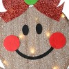 33" & 35" 2D Prelit LED Tinsel Fabric Gingerbread Couple Warm White Lights - National Tree Company - image 3 of 4