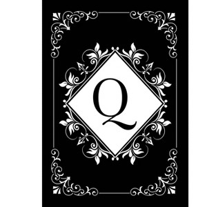 Briarwood Lane Everyday Double Sided Garden Flag 12x18 For Outdoor Black and White Monogram Q Garden Flag Flags For Outside - 1 of 4