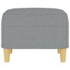 vidaXL Footstool Dark Gray 27.6 in.x21.7 in.x16.1 in. Microfiber Fabric - 4 of 4