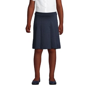 Lands' End Lands' End School Uniform Kids Ponte Pleat Skirt - 1 of 3