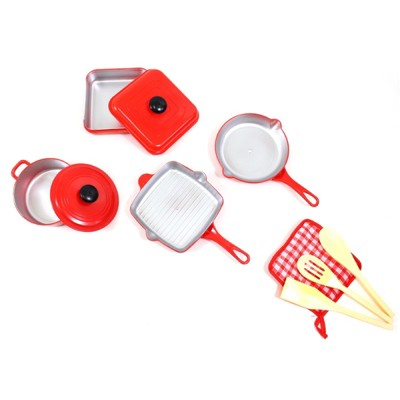 Insten 12 Piece Kids Pots And Pans Playset, Cooking Toy Kitchen Accessories  Set : Target