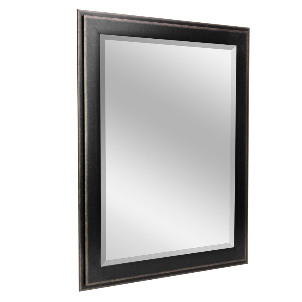Photos - Wall Mirror 31.5" x 43.5" Two-Toned Frame Mirror Black - Head West