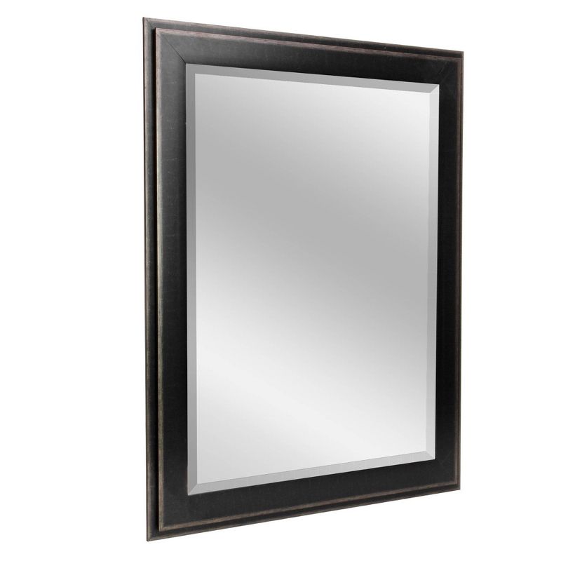 31.5&#34; x 43.5&#34; Two-Toned Frame Mirror Black - Head West, 1 of 6