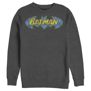 Men's Batman Logo Retro Wing Sweatshirt - 1 of 3