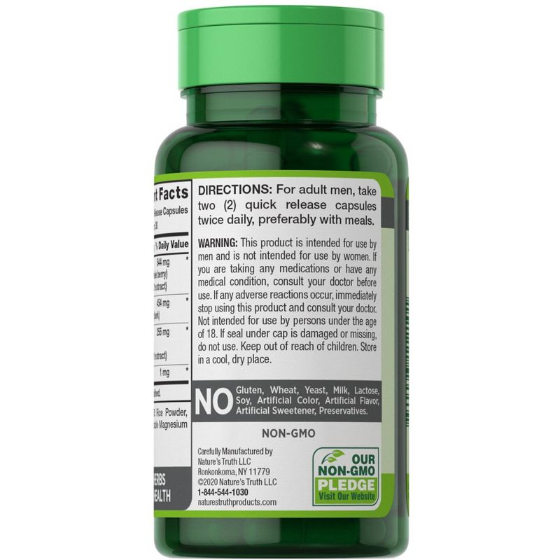 Nature's Truth Prostaid (Prostate Health Supplement) | Saw Palmetto Herbal Complex | 60 Capsules, 3 of 5