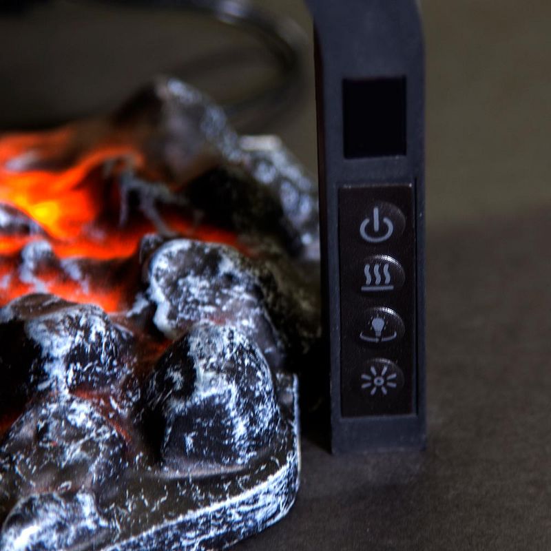Dimplex Revillusion 25.6" W x 19" H x 13" D Electric Fireplace Log Set with Ashmat - Black, RLG25, 4 of 6