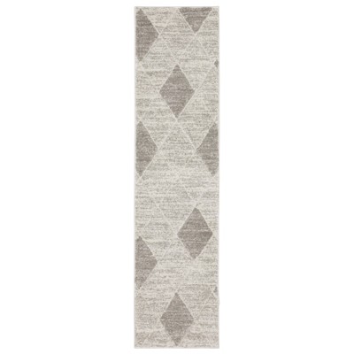 Oriental Weavers Cambria 005W2 Grey/ Ivory Indoor Area Rug - 1'10" x 7'6"