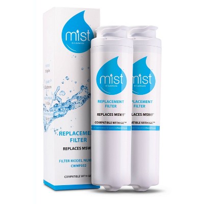 Mist GE MSWF Compatible with GE MSWF, 101820A, 101821B, 101821-B Refrigerator Water Filter (2pk)