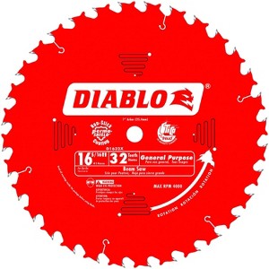 Diablo 16-5/16 in. D X 1 in. GP TiCo Hi-Density Carbide Circular Saw Blade 32 teeth 1 pk - 1 of 1
