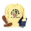 Simply Sage Market Women's  Garment Dyed Graphic Sweatshirt Better At The Beach Flamingo - 2 of 4