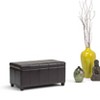 CAVINAS Faux Leather Storage Ottoman Bench,Ottoman with Stitched Design and Nailhead Trim for Living Room,Bedroom - 4 of 4
