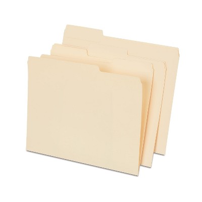 Staples Interior File Folders Letter Size Manila 100/Box (117713) 117713/TR56678