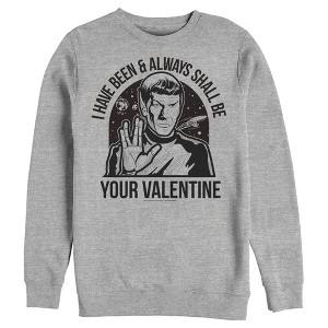 Men's Star Trek Spock Always Shall Be Valentine Sweatshirt - 1 of 4