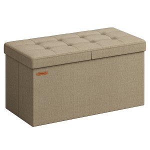Wooden Storage Chest, Securely Opens 39.4"x15.7"x18.3" for Organizing Home Spaces - 1 of 4