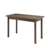 GlasFlength Desks Rectangular Dining Table, Retro Kitchen Table, Wooden Dinner Room Table for Home Kitchen Restaurant Living Room, Brown, 60" - 4 of 4