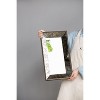 Ridstar 15.5 in. W x 24 in. H White Rectangle Mirror with Floral Accents - 4 of 4